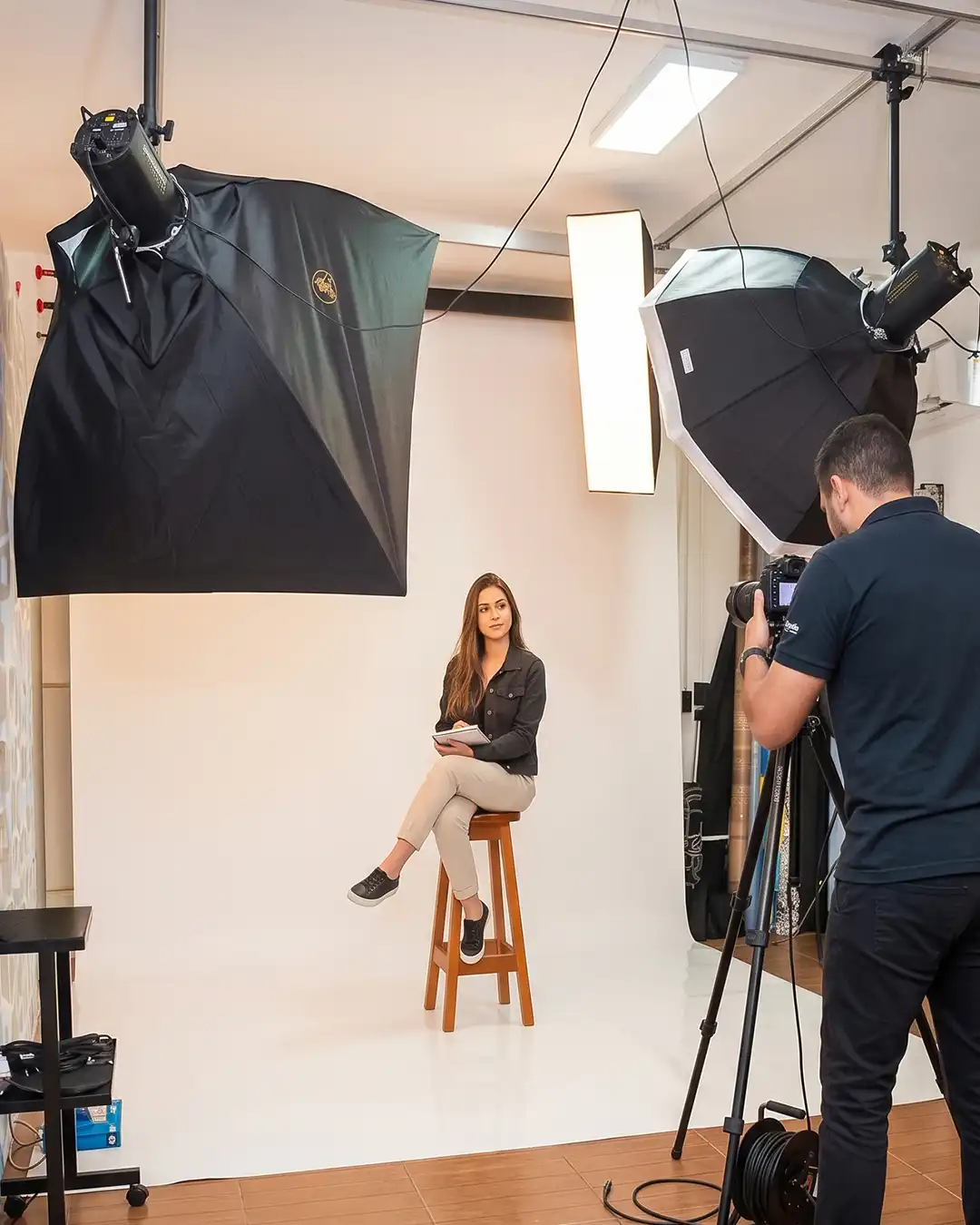 Produção fotográfica no GF Studio em Salvador